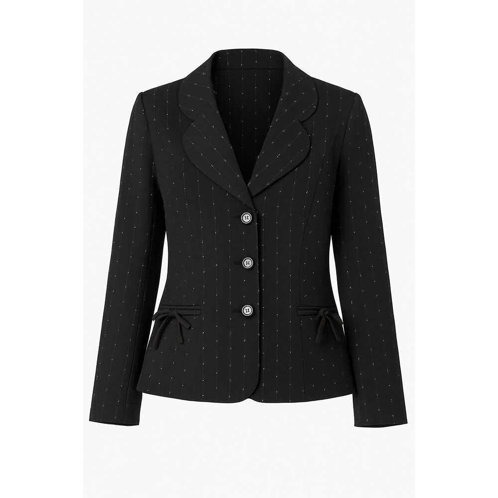 T. Milano Women's 20W Black Blazer Vintage
